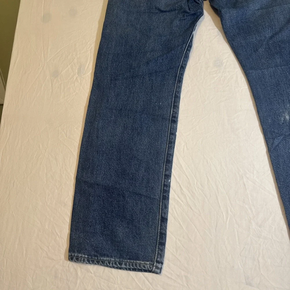 Vintage Levi's 551 With Big E Distressed W/Patches Very Worn Paint Mens 33‎ X 32